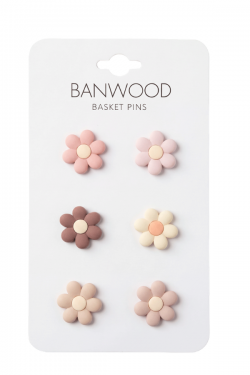 Декоративни пинове Banwood, цветя